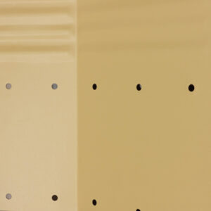 Hala łukowa kolorowa - panel łukowy hali prefabrykowanej pomalowany gruntoemalia Aksikor RAL 1002 (kolorowe hale łukowe)