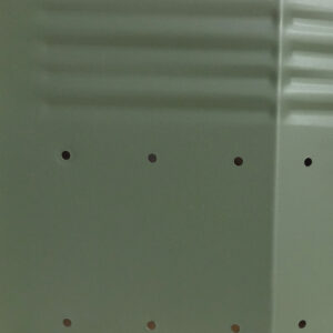 Hala łukowa kolorowa - panel łukowy hali prefabrykowanej pomalowany gruntoemalia Aksikor RAL 6002 (kolorowe hale łukowe)